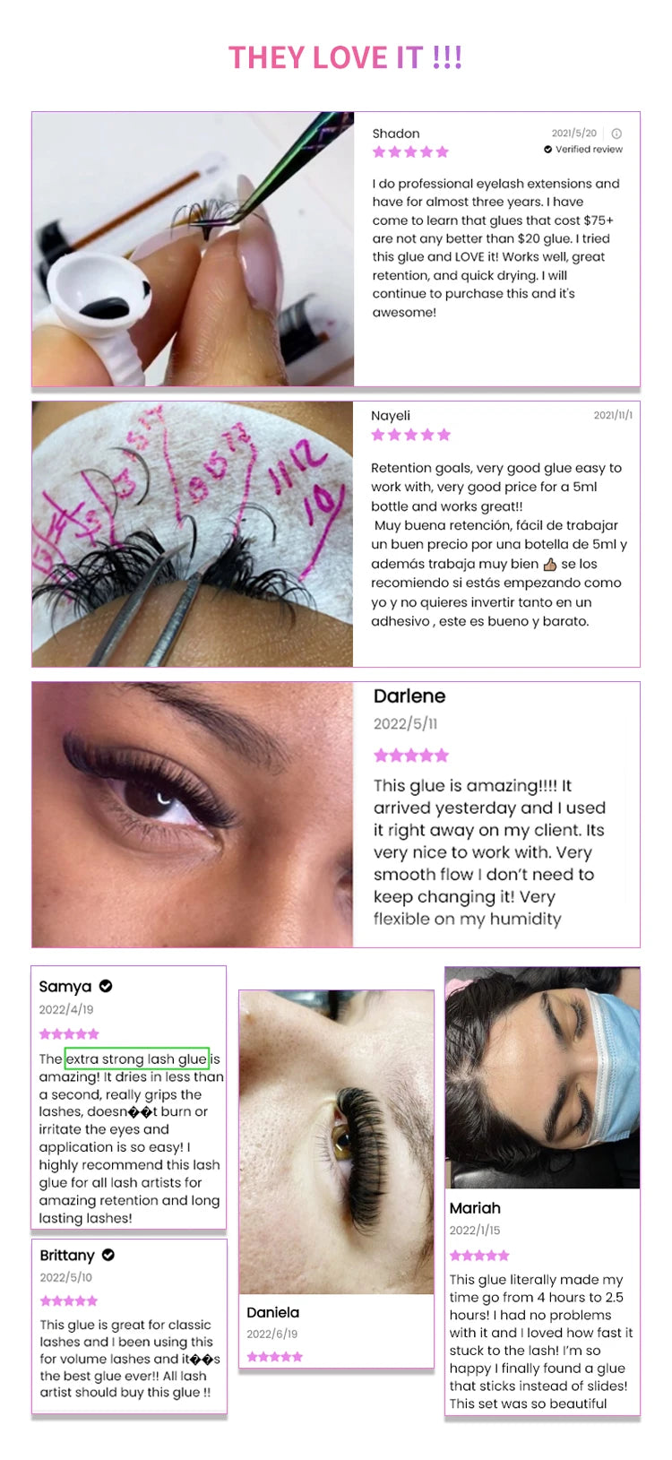 Veyes Inc 5ml Eyelash Extensions Glue Veyelash 1-2 Second Fast Drying Lash Adhesive 7 Weeks Retention Volume Glue Makeup Tools