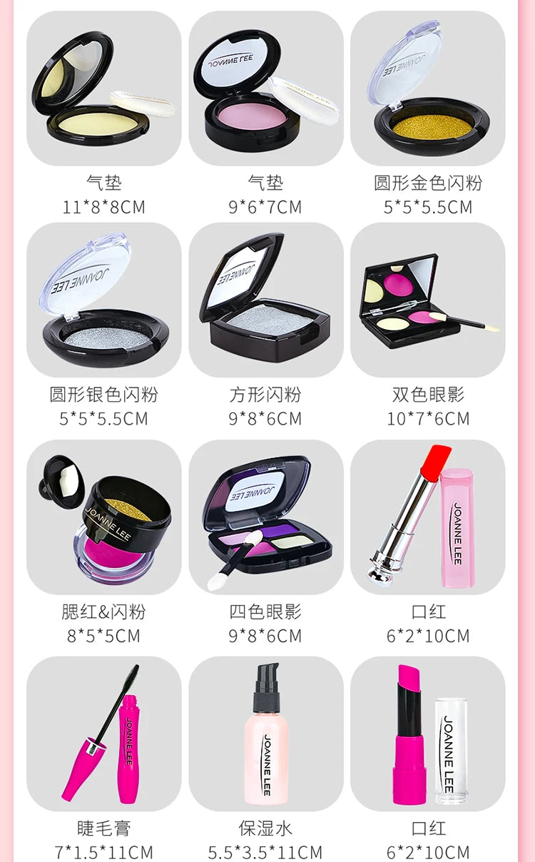 DIY Pretend Play Make Up Set Simulation Cosmetics House Handbag Educational Toys Gifts For Children Girls Kids