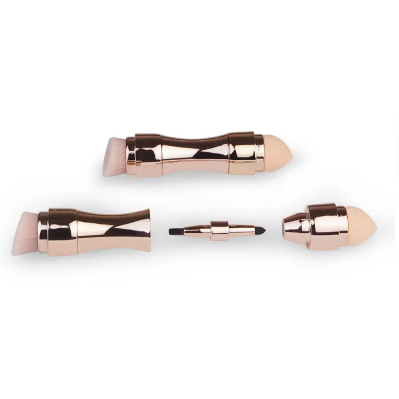 4 In 1 Makeup Brushes Foundation Eyebrow Shadow Concealer Eyeliner Blush Powder Cosmetic Professional Maquiagem Beauty Health