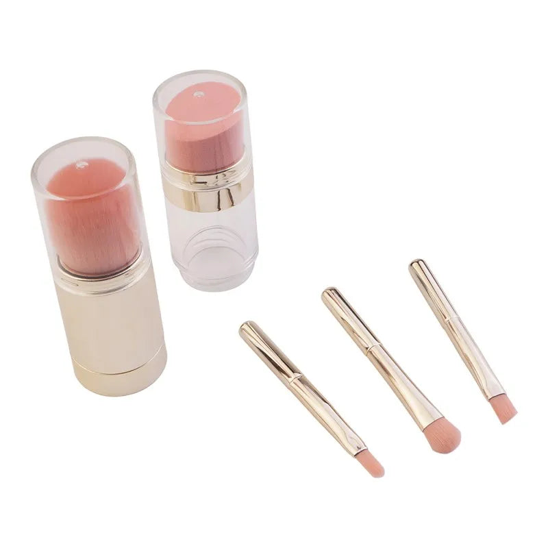 4 In 1 Makeup Brushes Foundation Eyebrow Shadow Concealer Eyeliner Blush Powder Cosmetic Professional Maquiagem Beauty Health