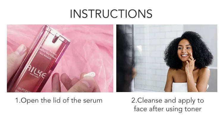 AILKE Super Lightening Face Serum, Clean Skin, Brightens, Hydrating, Moisturizing, Repair Skin Facial Serum