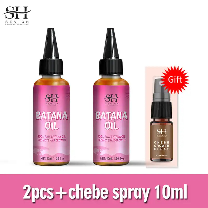Fast Hair Growth Set Batana oil Traction Alopecia Hair Mask Anti Break Loss Hair Growth Oil Baldness Treatment chebe hair oil