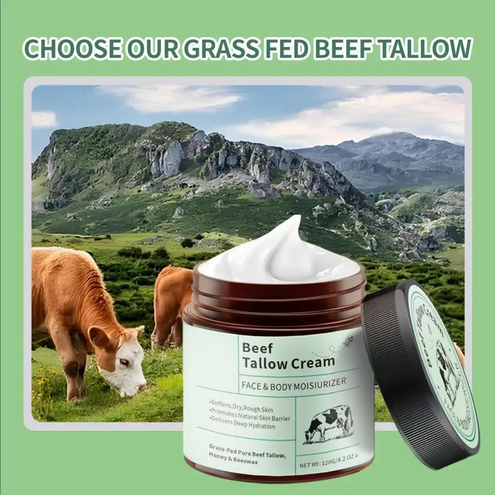 120g Beef Tallow Honey Moisturizer Cream Brightening Rejuvenation Nourishing Hydrating Redness Repair Pore Women's Cosmetics