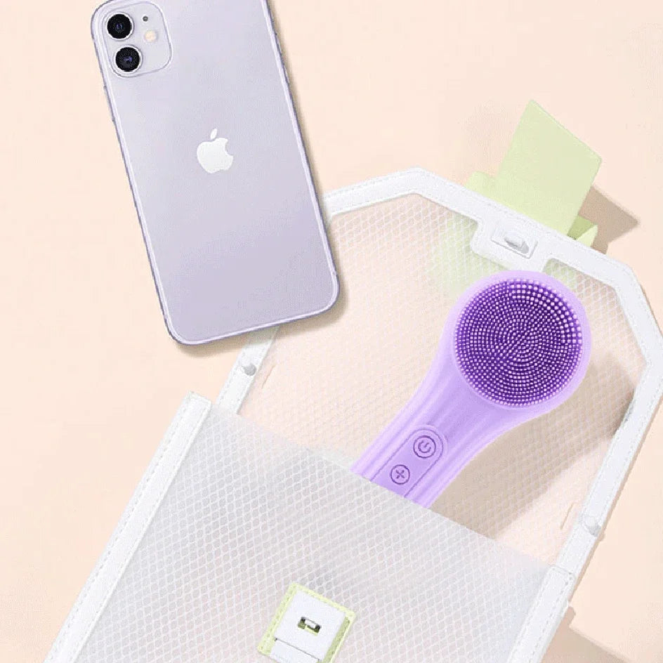 Sonic Waterproof Facial Cleansing Brush for Men & Women Rechargeable Exfoliating Electric Face Scrubber Cleanser Brush
