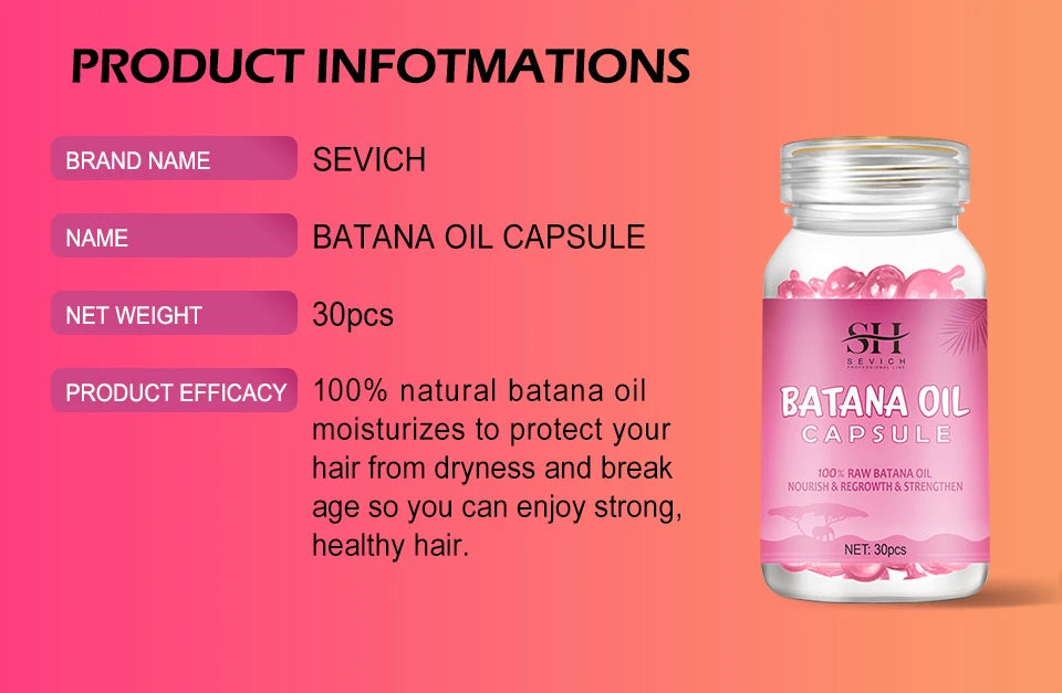 Natural 100% Pure Batana Oil For Hair Growth Batana Oil Butter Hair Mask From Honduras Hair Loss Treatment For Black Men & Women