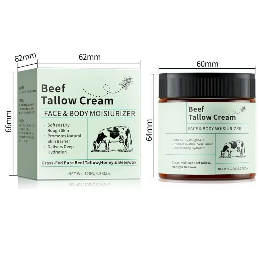 120g Beef Tallow Honey Moisturizer Cream Brightening Rejuvenation Nourishing Hydrating Redness Repair Pore Women's Cosmetics