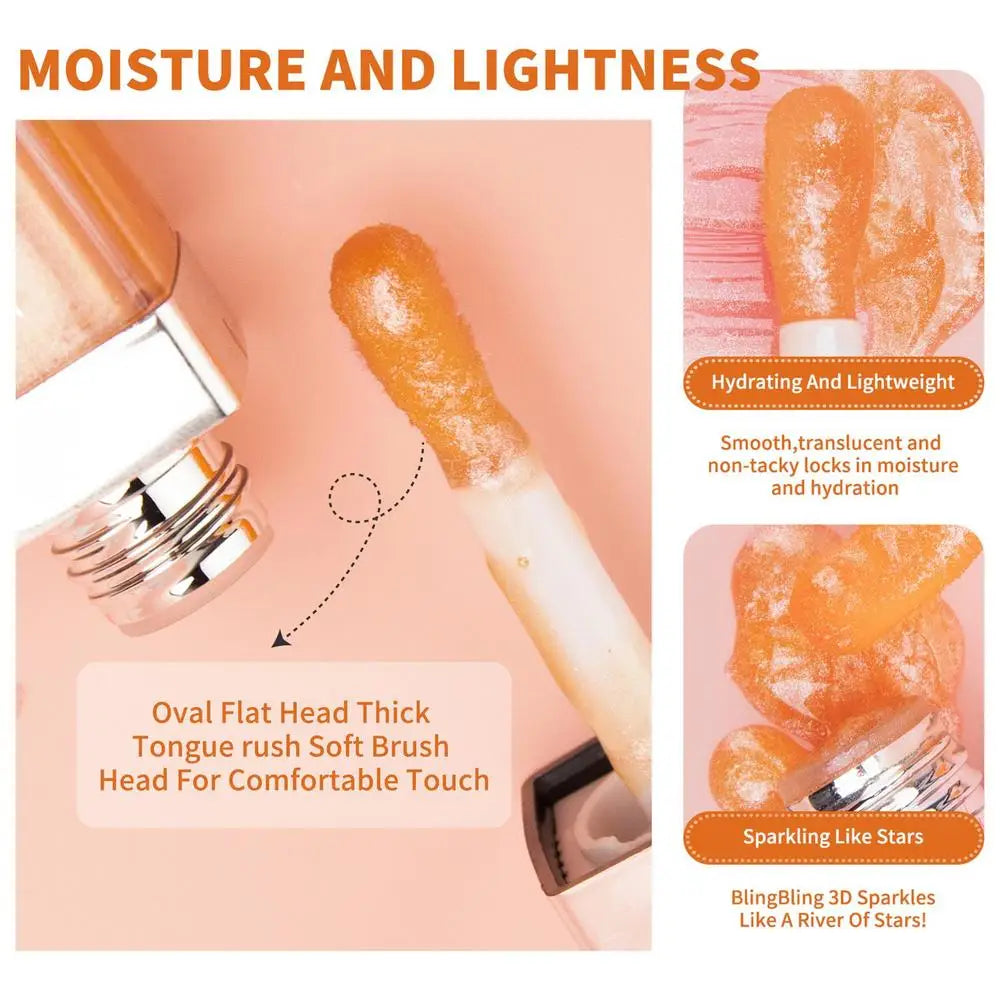 1pc Crystal Jelly Lip Grow Oil For Lipstick Lip Oil Hydrating Lip Serum Tint Lips Care Makeup Cosmetic