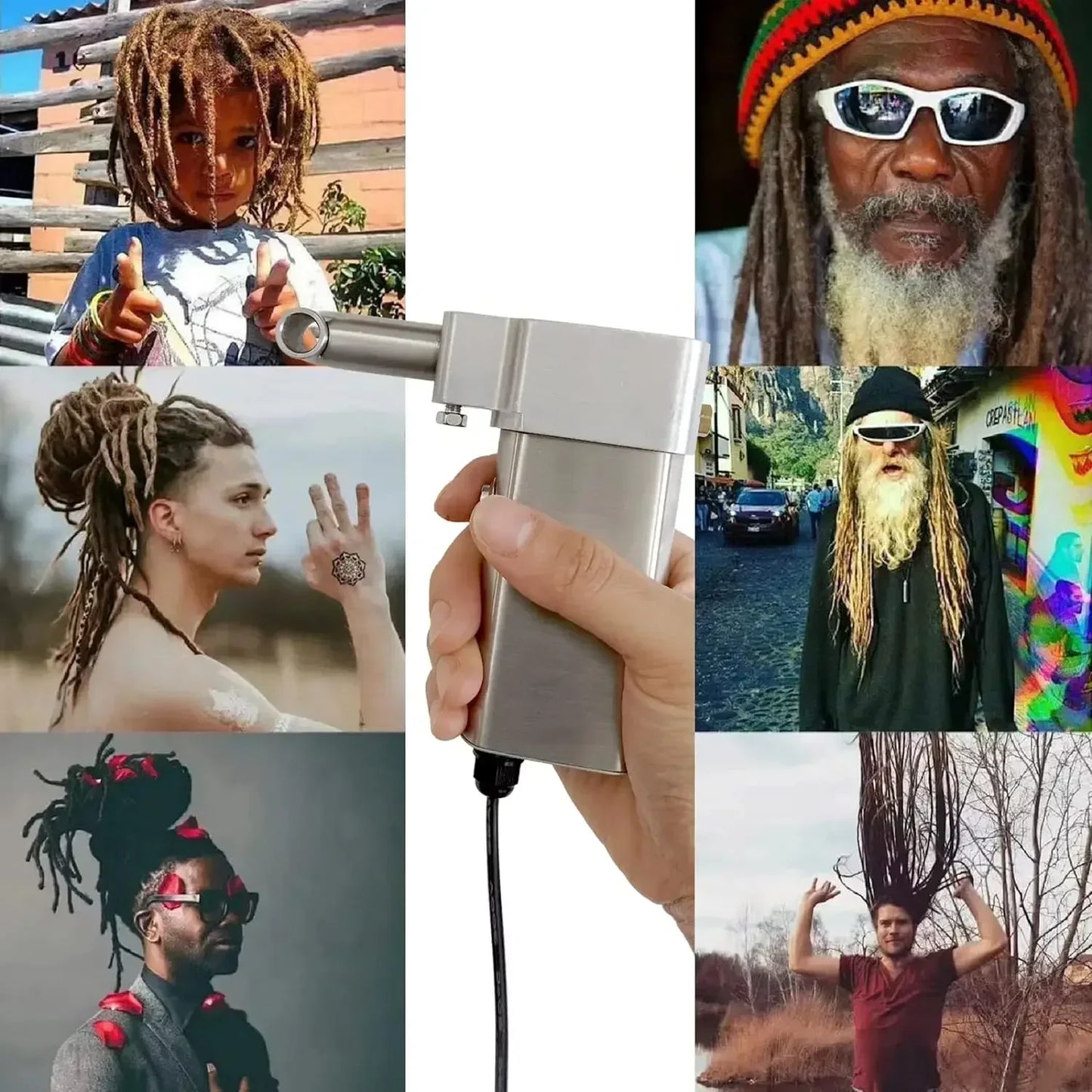 Dreadlocks Machine,Automatic Chemical Fiber Dreadlock Machine for Locs Instant Dreadlock Easily Electric Dreadlocks Machine
