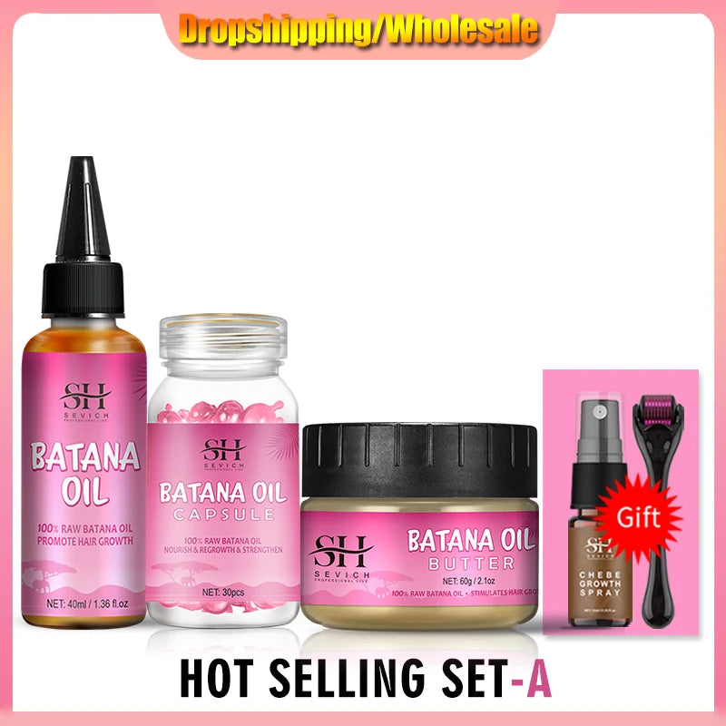 Natural 100% Pure Batana Oil For Hair Growth Batana Oil Butter Hair Mask From Honduras Hair Loss Treatment For Black Men & Women