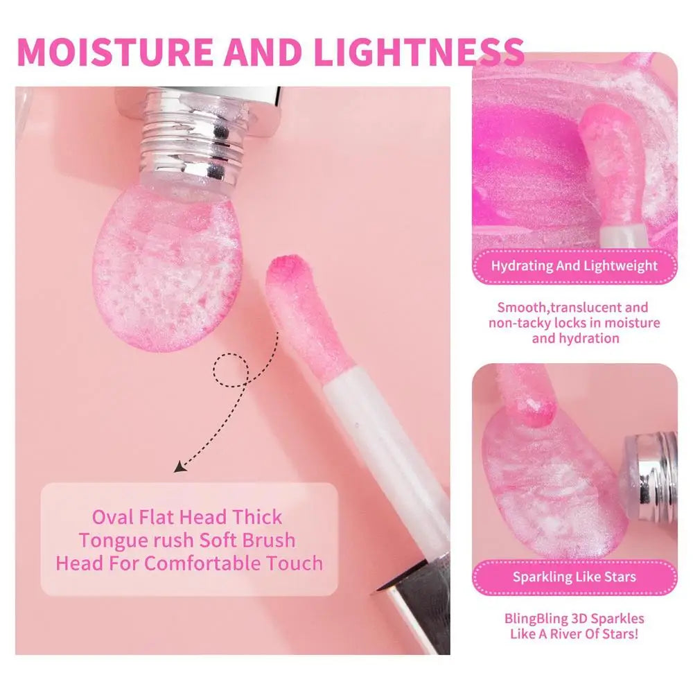1pc Crystal Jelly Lip Grow Oil For Lipstick Lip Oil Hydrating Lip Serum Tint Lips Care Makeup Cosmetic