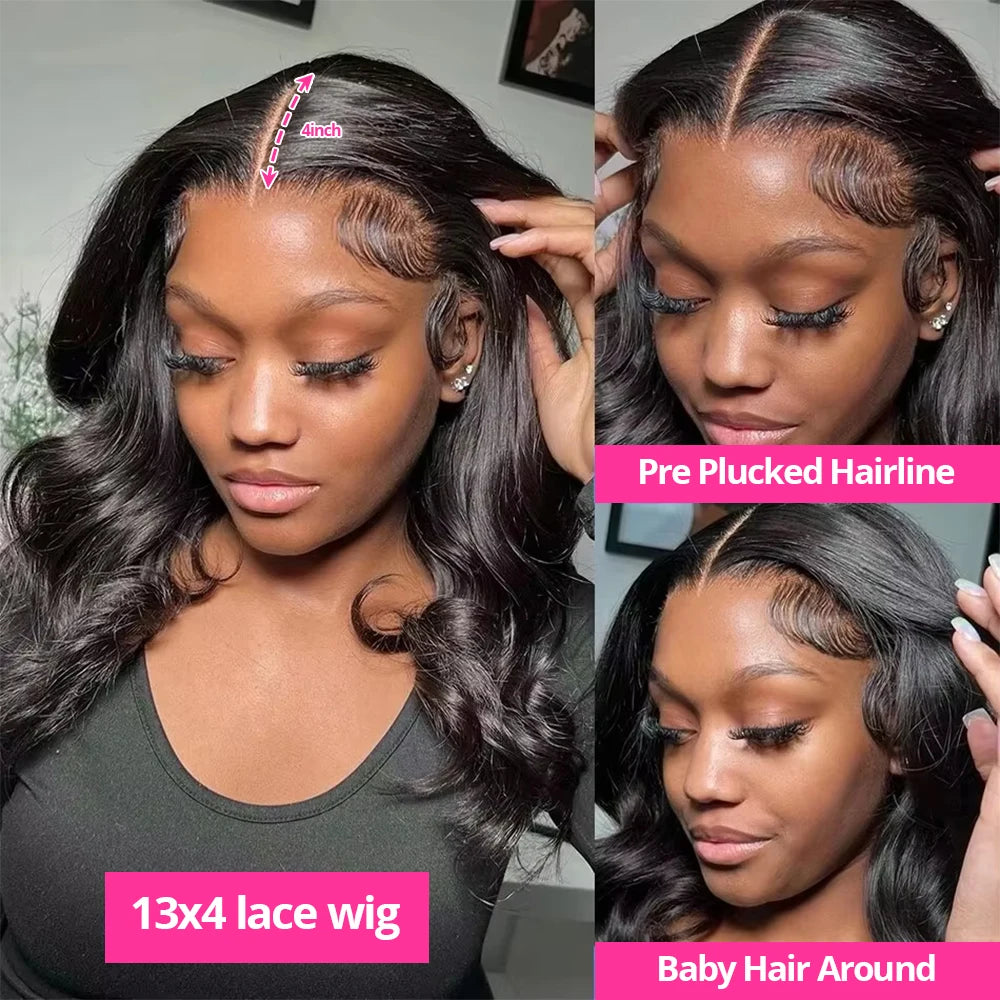 150 Density Curly Short Bob Wig 13x4 HD Lace Frontal Wig Human Hair Boby Wave Lace Frontal Wig Water Wave Wig For Women On Sale