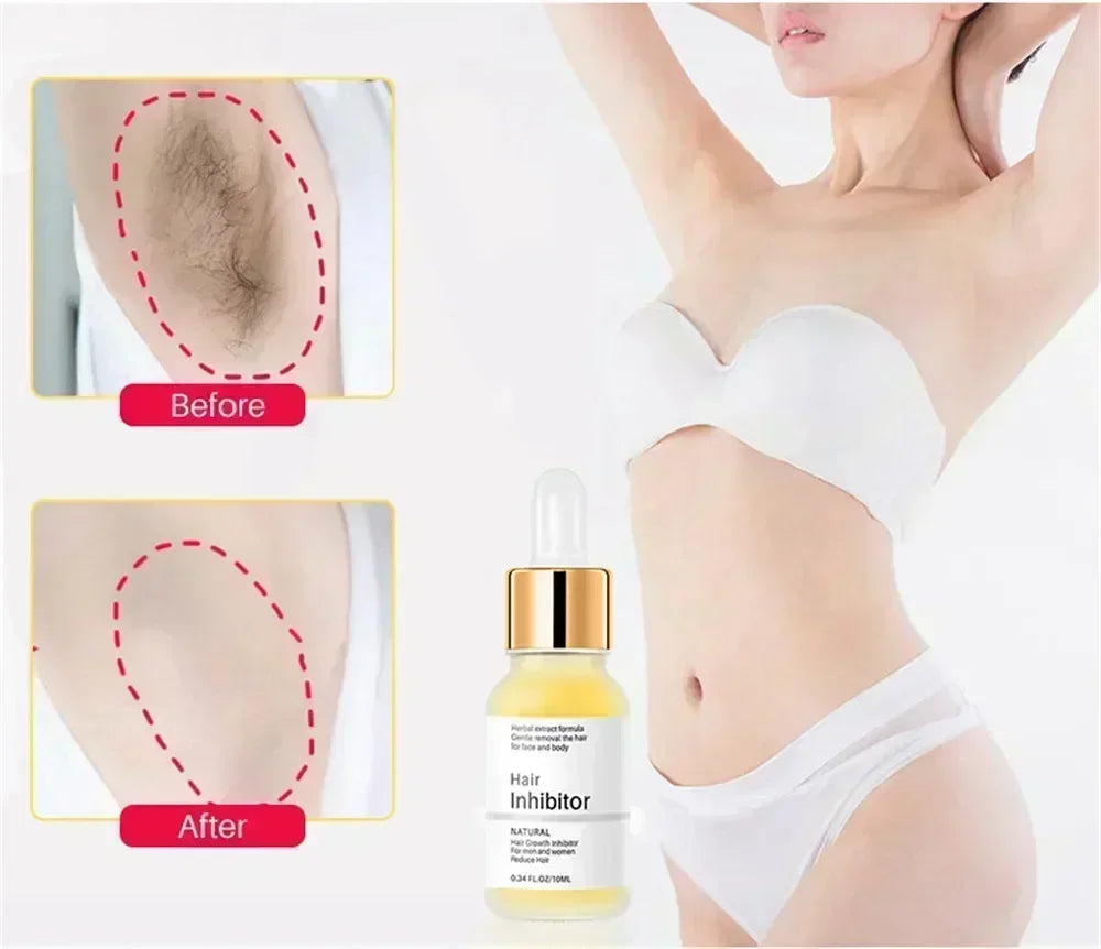 Permanent Hair Inhibition Serum Painless Hair Remover Armpit Woman Legs Arms Inhibiting Hair Growth Inhibitor Depilatory Care