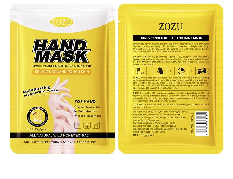 10 Pairs Honey Hand Mask Hands skincare Masks Moisturizing Nourishing Tendering Smoothing Anti Wrinkle Hands Skin Care Products