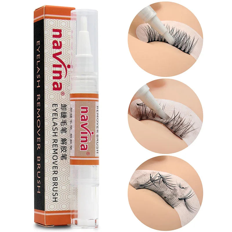 Navina Professional Lash Glue Remover Brush Eyelashes Gel Remover Pen Eyelash Extension 8ml High Quality Lashes Glue Remover