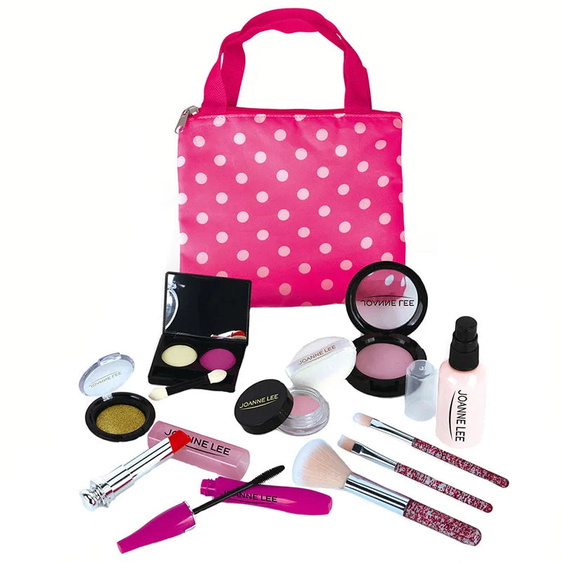 DIY Pretend Play Make Up Set Simulation Cosmetics House Handbag Educational Toys Gifts For Children Girls Kids