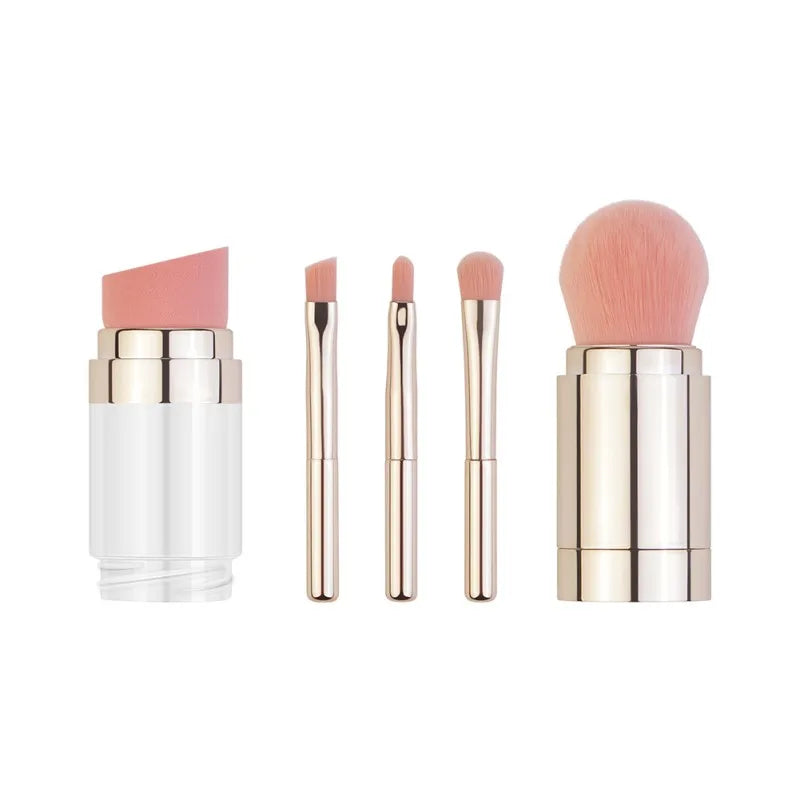 4 In 1 Makeup Brushes Foundation Eyebrow Shadow Concealer Eyeliner Blush Powder Cosmetic Professional Maquiagem Beauty Health