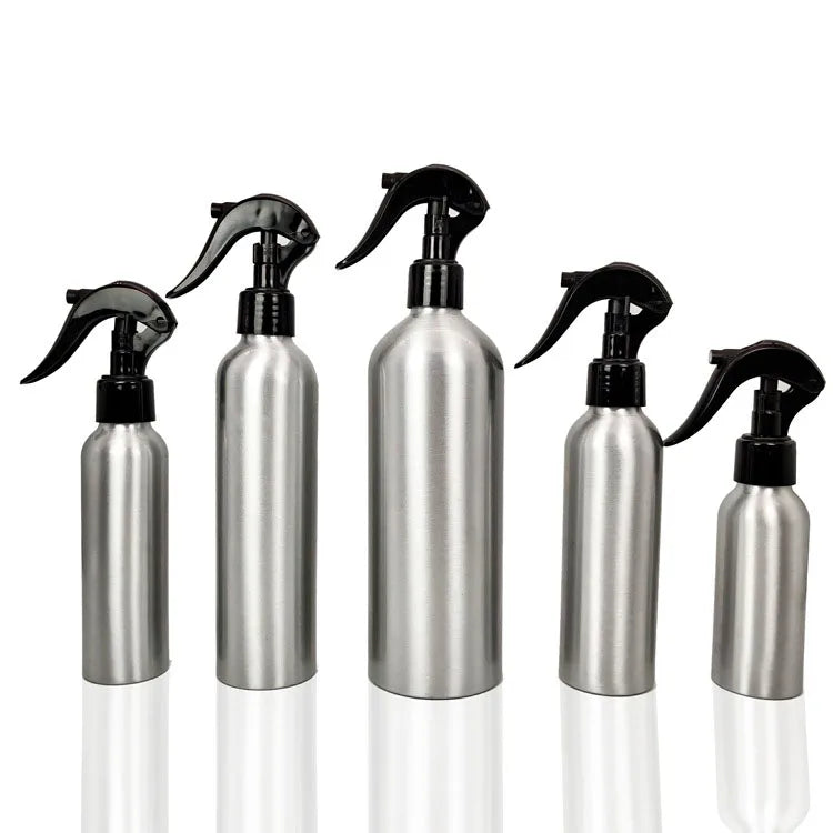 10/20/50pcs 30/50/100/120/150/200/250/500ml Trigger Spray Aluminum Bottle Mist Atomiser Spray Refill Aluminum Bottle JX2309281