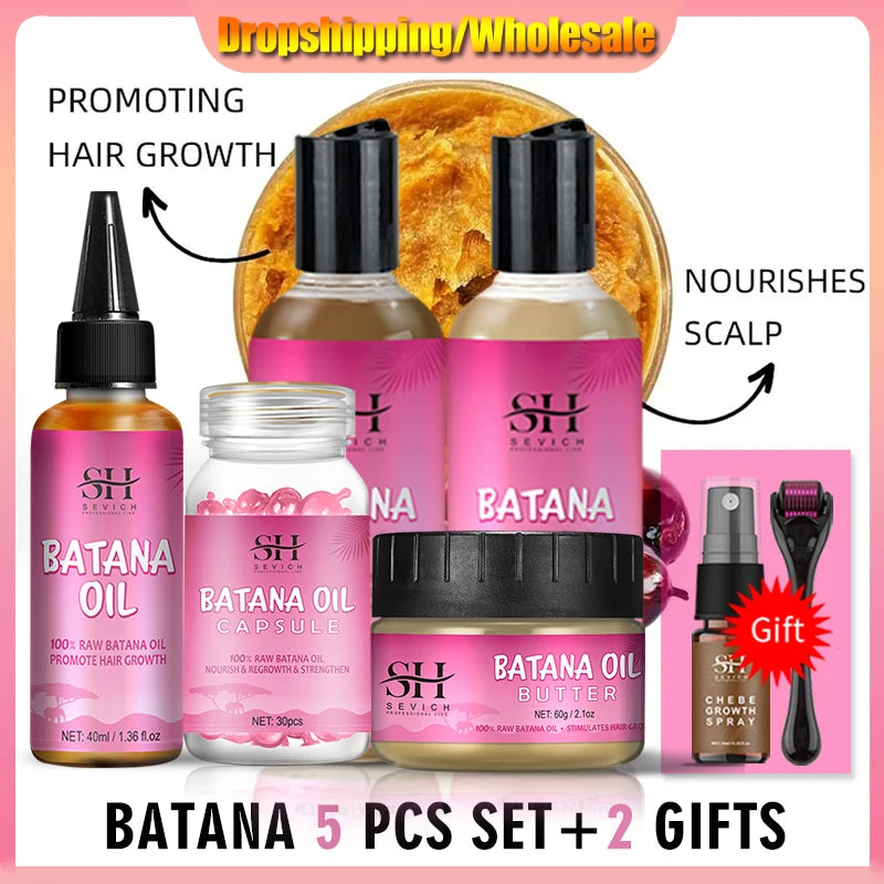 Natural 100% Pure Batana Oil For Hair Growth Batana Oil Butter Hair Mask From Honduras Hair Loss Treatment For Black Men & Women