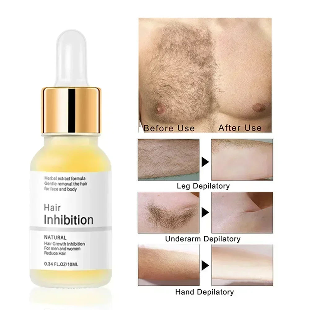 Permanent Hair Inhibition Serum Painless Hair Remover Armpit Woman Legs Arms Inhibiting Hair Growth Inhibitor Depilatory Care
