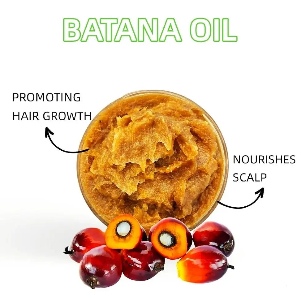 Natural 100% Pure Batana Oil For Hair Growth Batana Oil Butter Hair Mask From Honduras Hair Loss Treatment For Black Men & Women