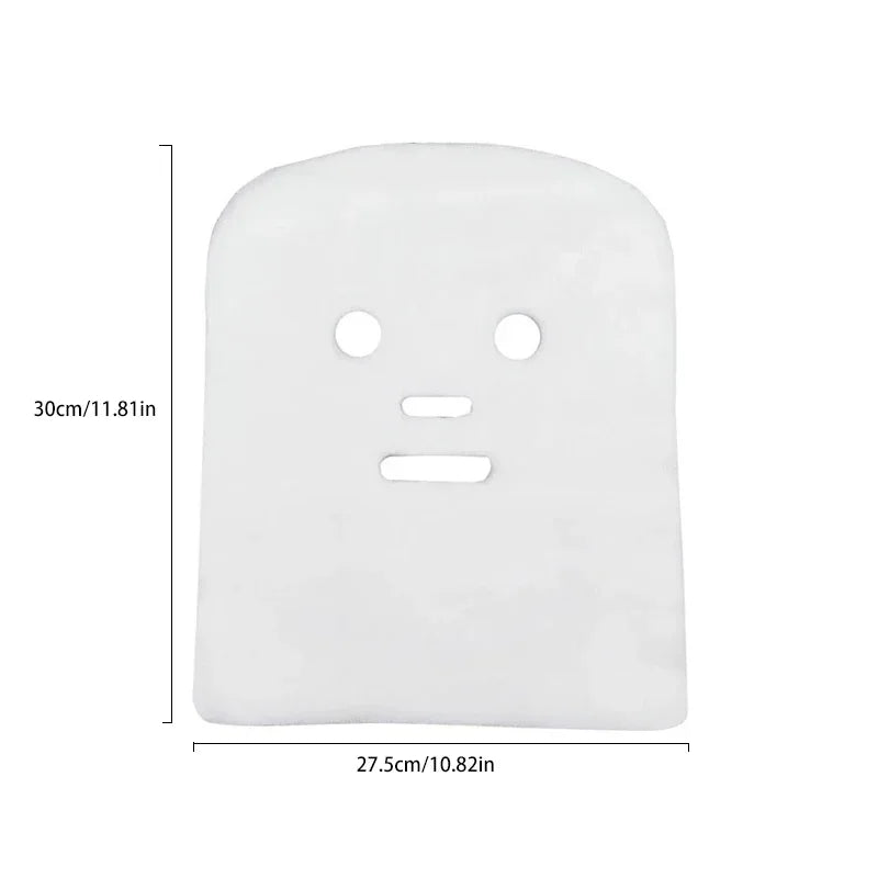 100PCS White Soft Disposable Gauze Face Mask Pure Cotton Paper Sheet Beauty Salon Special Gauze Absorption Non-Irritating