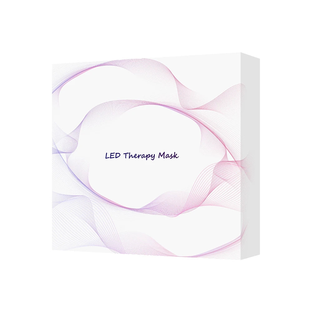 New Silicone LED Face Neck Mask LED Light 7 Colors Photon Skin Care Repair Skin Brightening Rejuvenation mascara led