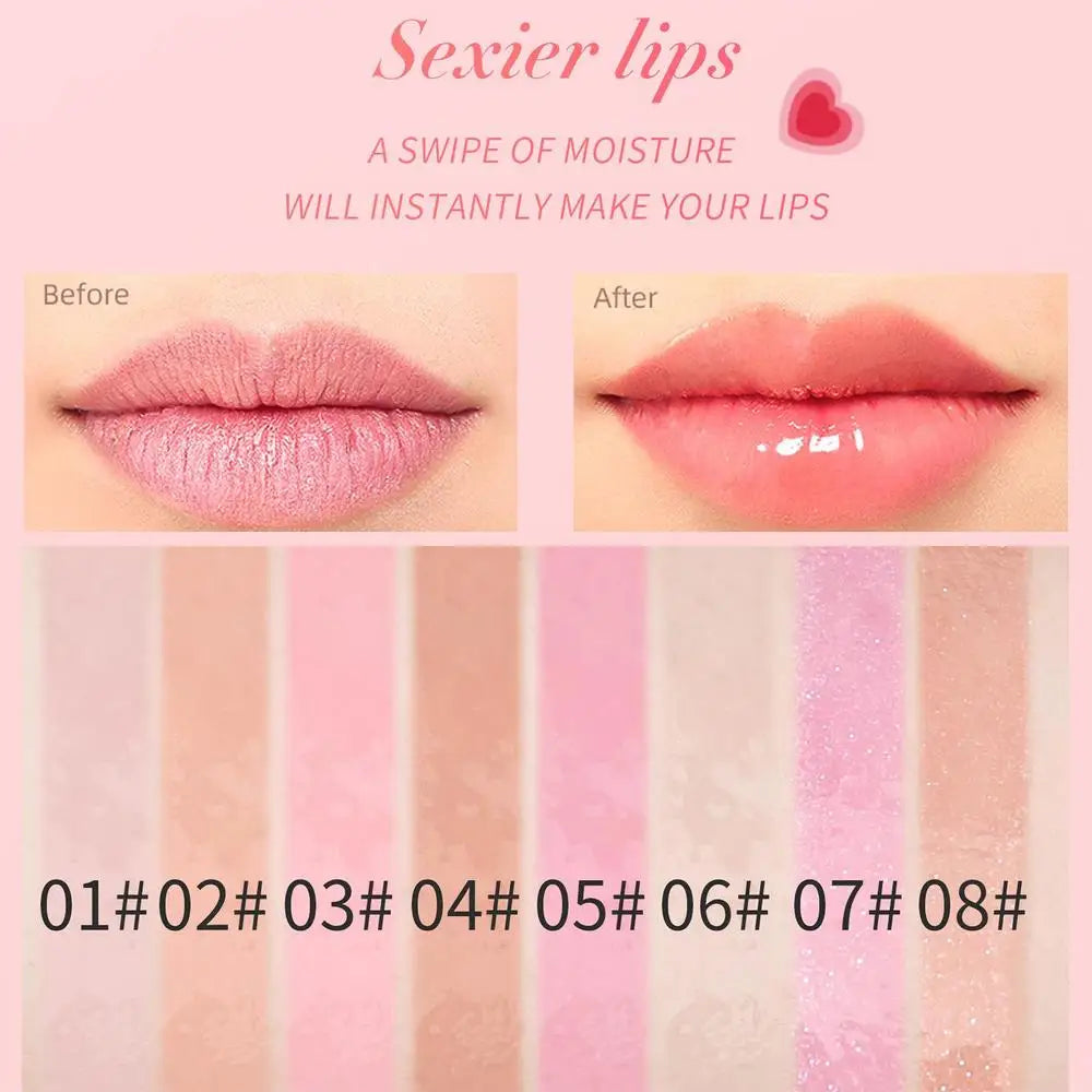 1pc Crystal Jelly Lip Grow Oil For Lipstick Lip Oil Hydrating Lip Serum Tint Lips Care Makeup Cosmetic