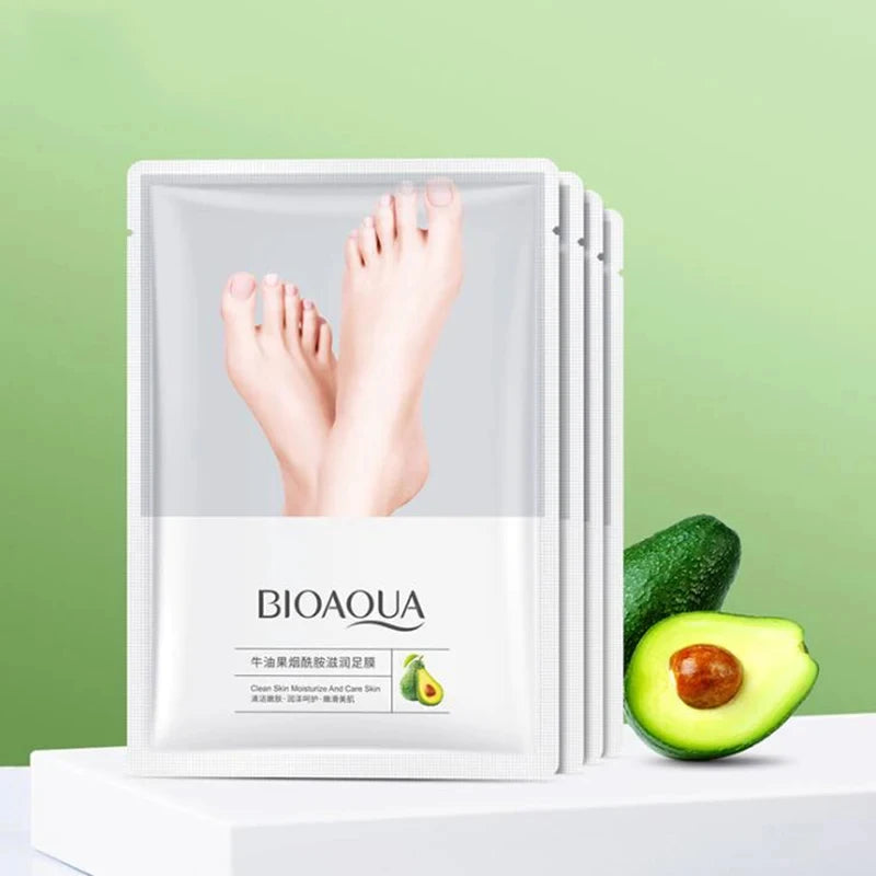 Avocado natural foot mask, exfoliation, spa moisturizing socks, dry elimination, dead skin care