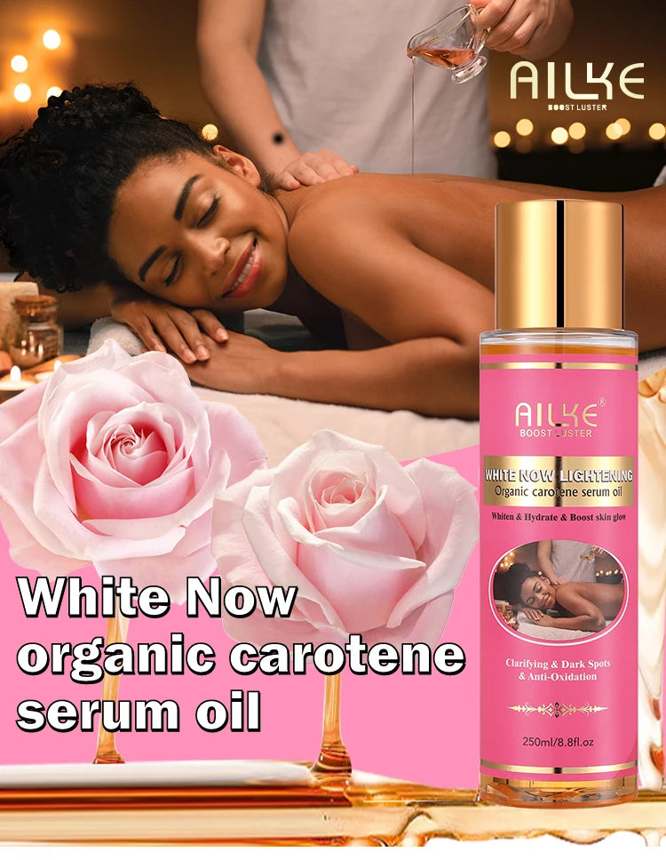 AILKE Organic Carrot Massage Oil, Moisturizing, Brightening, Hydrating, Remove Wrinkle, anti aging, Suitable for All Skin Types