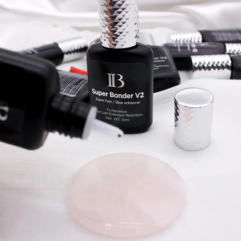 IBeauty Super Bonder V2 Fast Fixing Agent Eyelashes Extensions 15ml Lash Glue Enhancer Korea IB Adhesive Hardener Makeup Tools