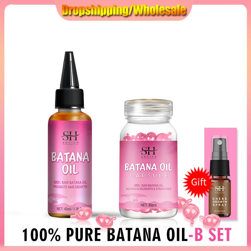 Natural 100% Pure Batana Oil For Hair Growth Batana Oil Butter Hair Mask From Honduras Hair Loss Treatment For Black Men & Women