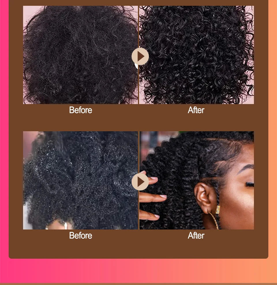 Fast Hair Growth Set Batana oil Traction Alopecia Hair Mask Anti Break Loss Hair Growth Oil Baldness Treatment chebe hair oil