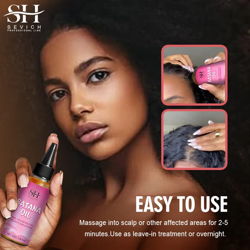 Fast Hair Growth Set Batana oil Traction Alopecia Hair Mask Anti Break Loss Hair Growth Oil Baldness Treatment chebe hair oil