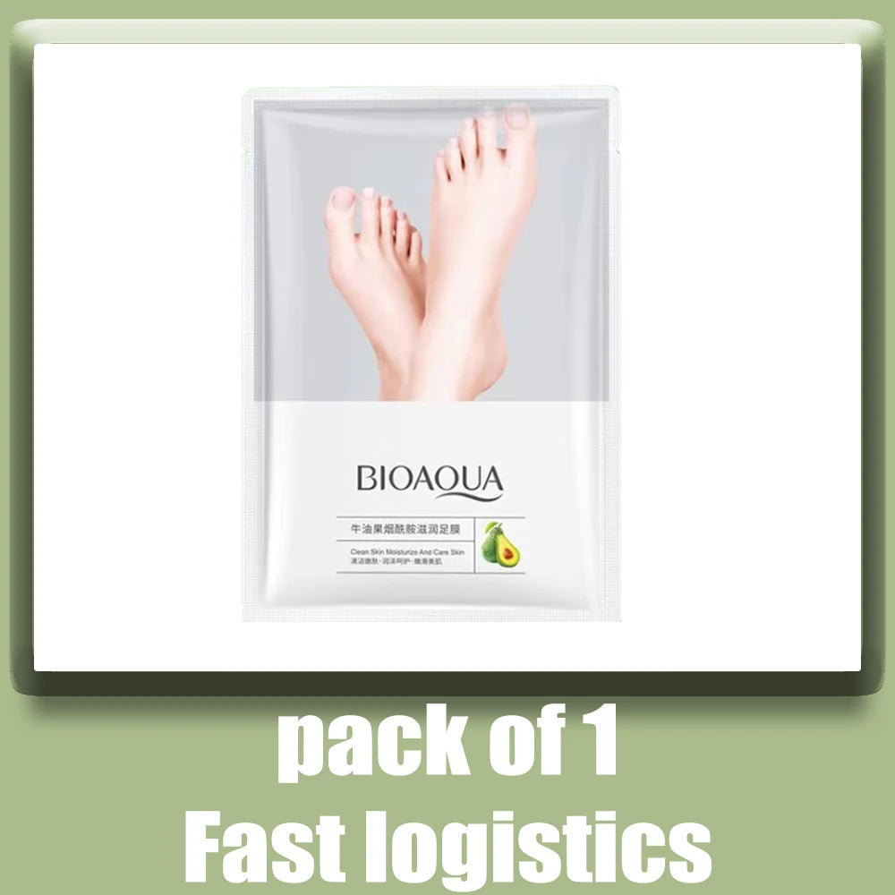 Avocado natural foot mask, exfoliation, spa moisturizing socks, dry elimination, dead skin care