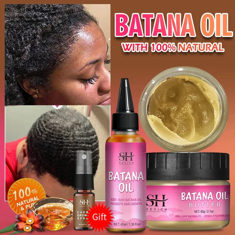 Natural 100% Pure Batana Oil For Hair Growth Batana Oil Butter Hair Mask From Honduras Hair Loss Treatment For Black Men & Women