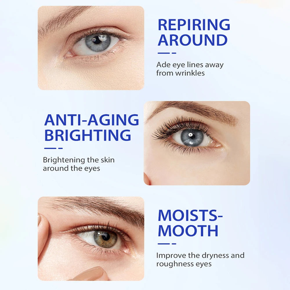 Remove Wrinkles Eye Cream Anti Dark Circles Bags Puffiness Fade Eye Fine Line Tighten Whiten Under Eyes Skin Care