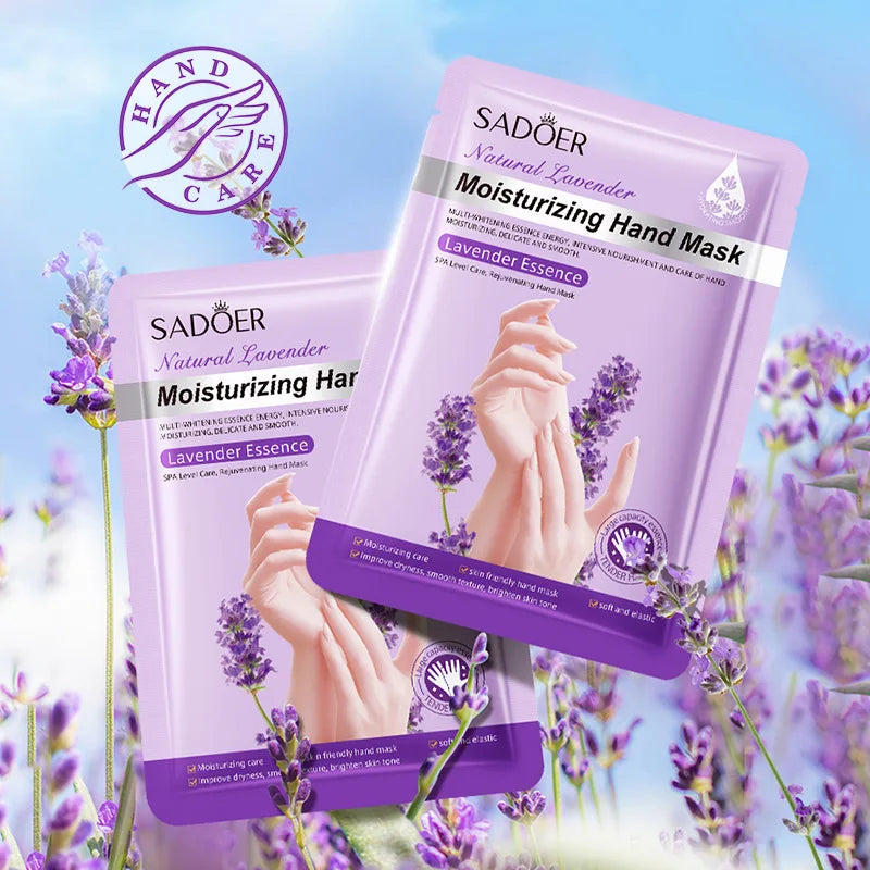 5pack Moisturizing Hand Mask Spa Gloves Exfoliating Hand Patches Gloves Whitening Peeling Remove Dead Skin Lavender Hand Mask