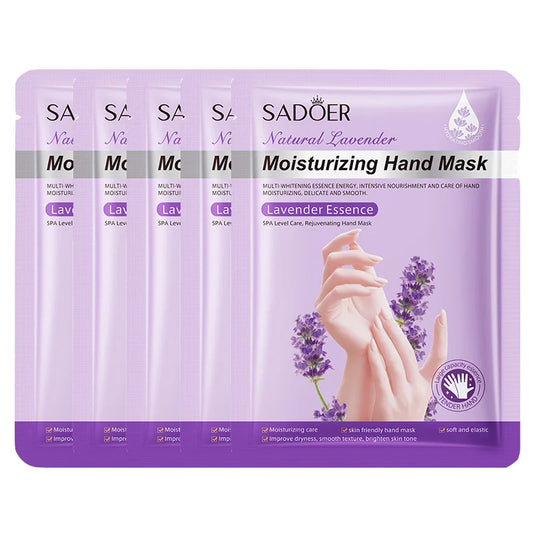 5pack Moisturizing Hand Mask Spa Gloves Exfoliating Hand Patches Gloves Whitening Peeling Remove Dead Skin Lavender Hand Mask