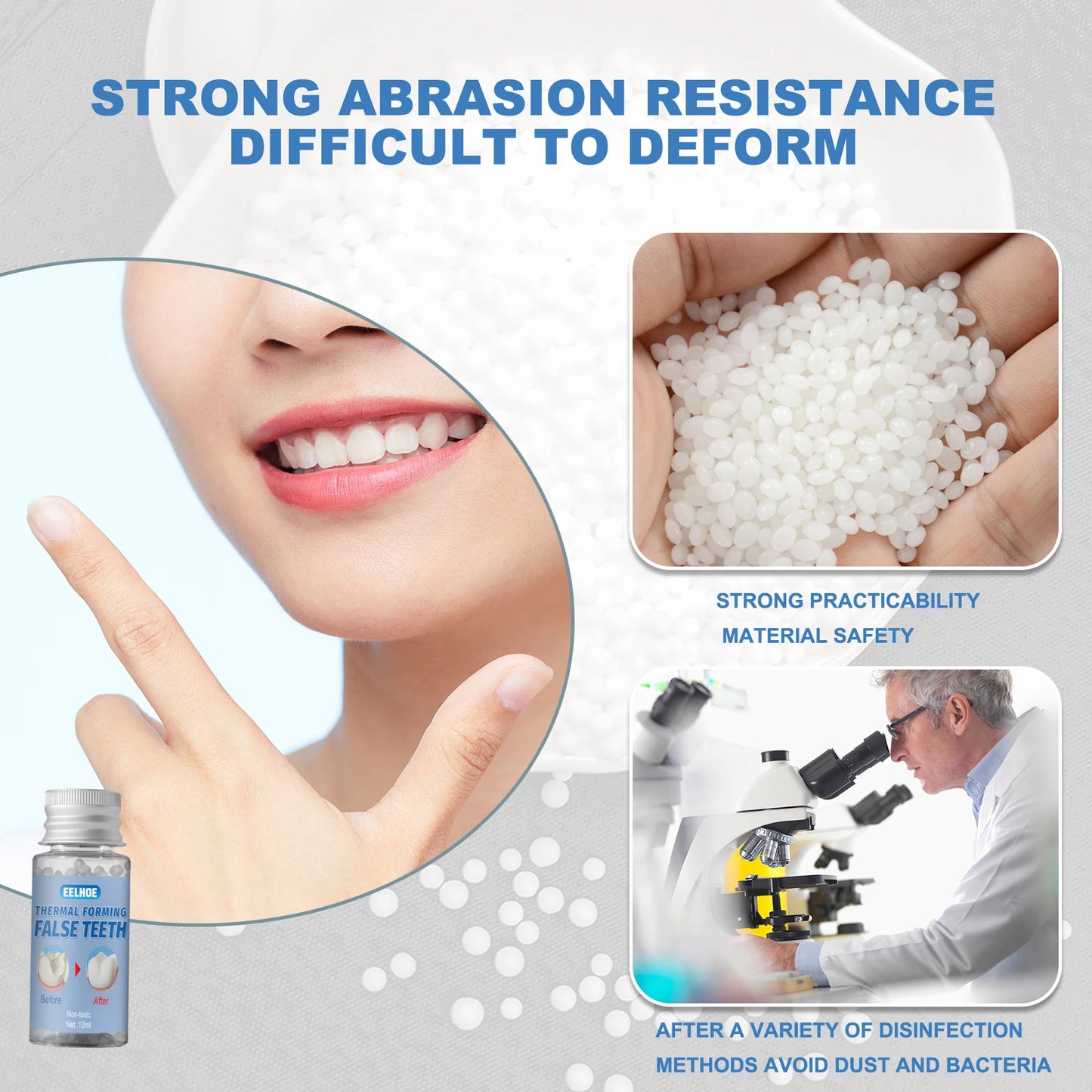 Eelhoe Temporary Dental Restorations Dental Gaps Denture Solid Adhesive Denture Bonding Teeth Whitening - Cosmetic Dentistry